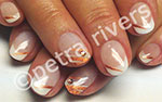 herbstlich dezente Gold-Weiss-Tne, fr alle die dezente Nailart lieben.