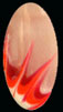 Acrylnägel mit Gel Nailart in Rot, Orange und Weiß