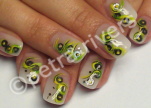 Neongrne Nailart - passend zum Farbentrend Sommer 2012